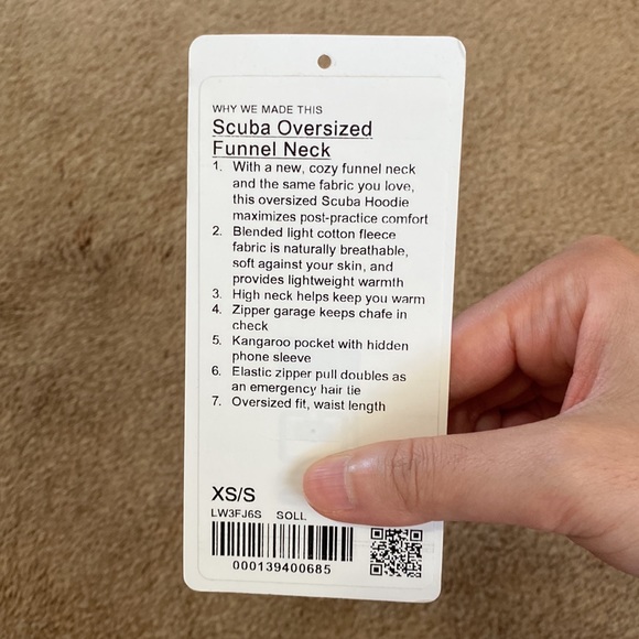 ❌Sold❌ Lululemon Soleil Scuba Oversized Funnel Neck - Picture 12 of 12